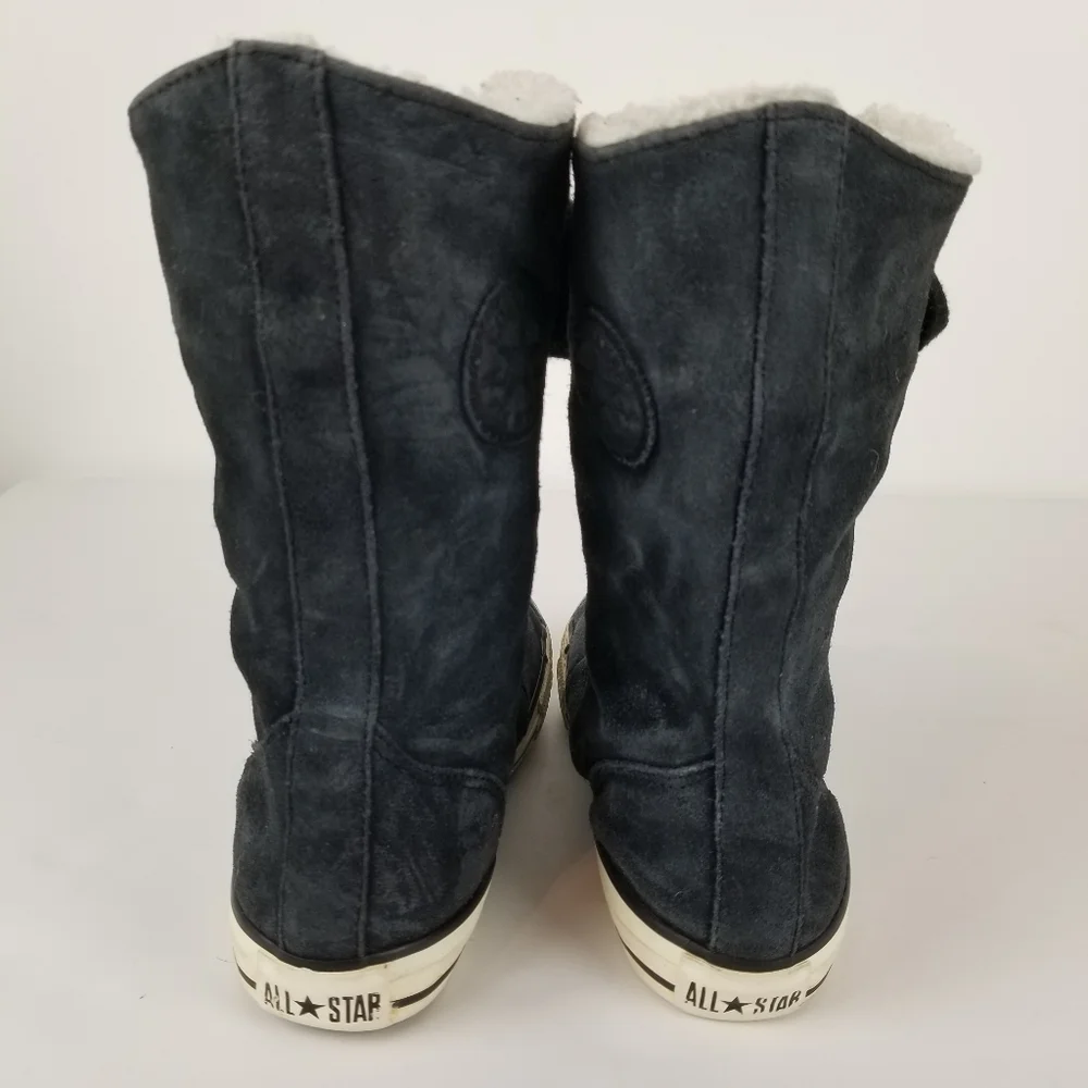 Convese‎ All Star Black Suede Hi-Tops